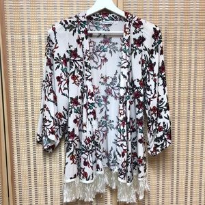Floral kimono top